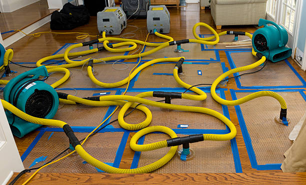 Professional Flood Damage Restoration technician working in Palm Springs, CA